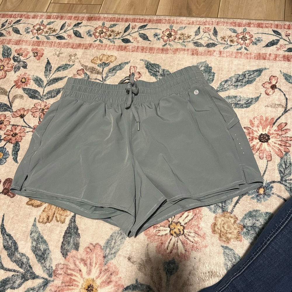 Layer 8 Women's Athletic Shorts in Dusty Blue